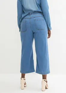 Wide Leg-jeans Mid Waist, Cropped, bonprix