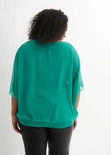 Chiffonbluse med topp under, bonprix