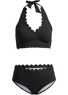 Halterneck-bikini (2-delt sett) av resirkulert polyamid, bonprix