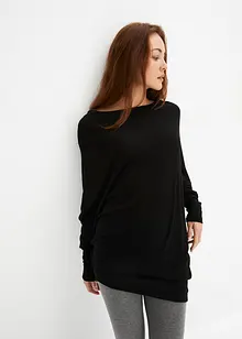 Oversized genser med asymmetrisk nederkant, bonprix