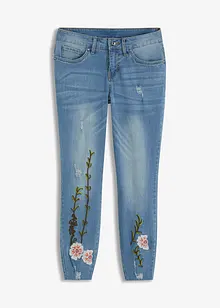 Jeans med broderi, bonprix