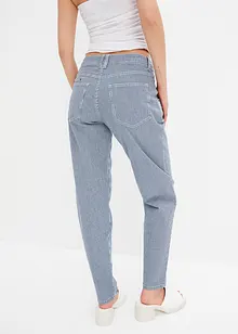 Barrel-jeans stripet, bonprix