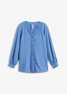 Oversized musselin-bluse, bonprix