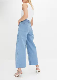 Wide Leg-jeans, High Waist, cropped, bonprix