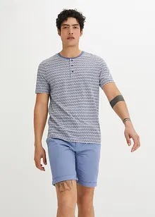 Henley-shirt, kort arm, av økologisk bomull med print, bpc bonprix collection