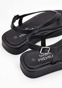 Tåsandal i skinn, bonprix PREMIUM