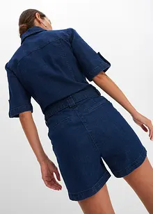 Denim-jumpsuit med dekorknapper, BODYFLIRT boutique