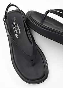 Tåsandal i skinn, bonprix PREMIUM