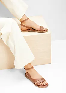 Sandal i skinn, bonprix