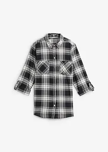 Rutete bluse i 100% bomull, bonprix