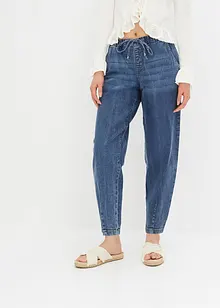 Barrel-jeans Mid Waist, komfortlinning, bonprix