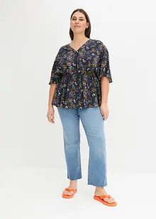 Bluse med print, bonprix