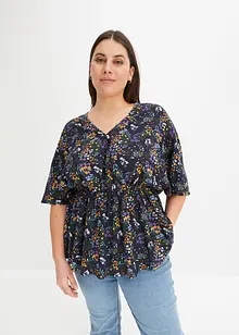 Bluse med print, bonprix