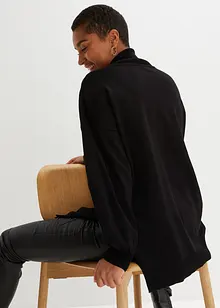 Høyhalset genser i viskosemiks, bonprix