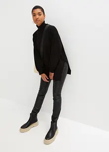 Høyhalset genser i viskosemiks, bonprix