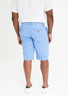 Chino-bermuda med lin og knytebånd, Regular Fit, bonprix