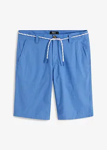 Chino-bermuda med lin og knytebånd, Regular Fit, bonprix