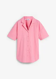 Ledig, oversized bluse i lett linmiks, bonprix