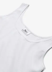 Ribbet topp av 100% bomull, bonprix