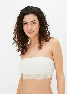 Bandeau-BH med økologisk bomull (2-pack), bonprix