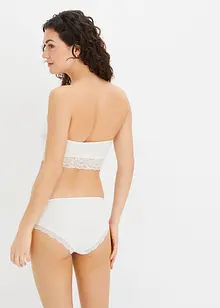 Bandeau-BH med økologisk bomull (2-pack), bonprix