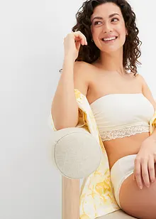 Bandeau-BH med økologisk bomull (2-pack), bonprix