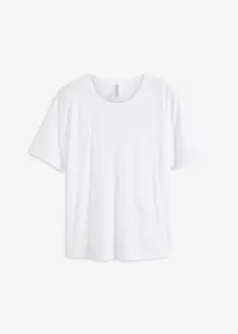 T-skjorte med applikerte blonder, bonprix