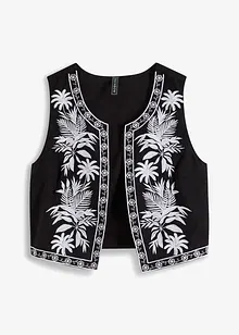 Vest med broderi, bonprix