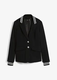 Blazer i bomull med stripede detaljer, bonprix