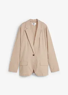 Blazer med bærekraftig lin, Loose Fit, bpc bonprix collection