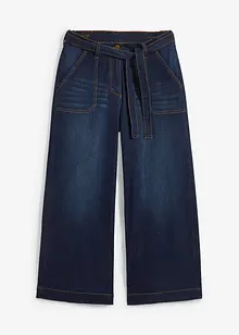 Wide Leg-jeans High Waist, komfortlinning cropped, bonprix