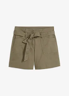 Twill-shorts med knytebelte, bpc bonprix collection