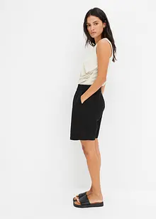 Slip on-shorts av luftig linmiks, bonprix