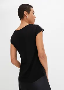 Topp med blondebesetning, bonprix