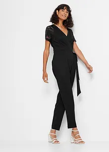 Jumpsuit med blonde, bonprix