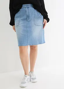 Jeansskjørt, High Waist, stretch, John Baner JEANSWEAR