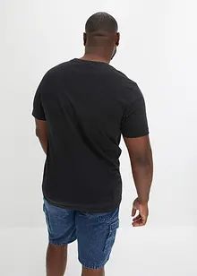 T-shirt av økologisk bomull, Slim Fit, bonprix