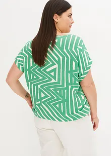 Oversized topp med trykt mønster, bonprix