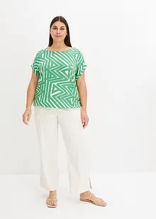 Oversized topp med trykt mønster, bonprix