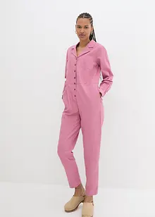 Jumpsuit i lin med 7/8-lengde, bpc bonprix collection