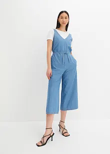 Denim-jumpsuit av ren bomull, RAINBOW