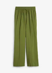 Vid bukse i viskosemiks med elastisk linning, bonprix