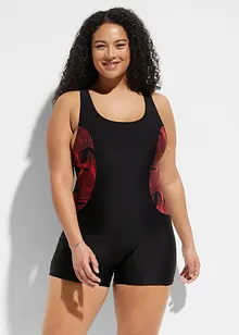 Badedrakt med ben, hurtigtørkende, bonprix