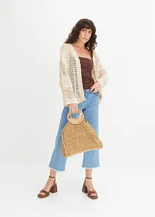 Cardigan i Crochet-look, bonprix