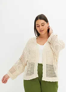 Cardigan i Crochet-look, bonprix