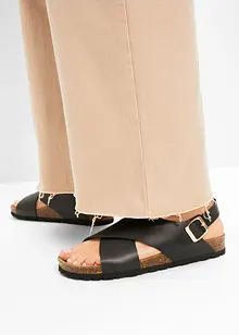 Sandal i skinn, bonprix