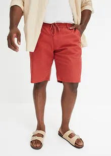 Chino-bermuda med lin og snøring, Regular Fit, bpc bonprix collection