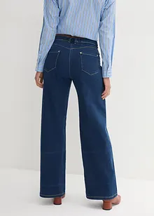 Wide Leg-jeans Mid Waist, komfortlinning, bonprix
