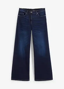 Wide Leg-jeans Mid Waist, komfortlinning, bonprix