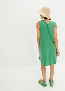 Kort jersey-kjole med A-fasong, uten arm, bonprix